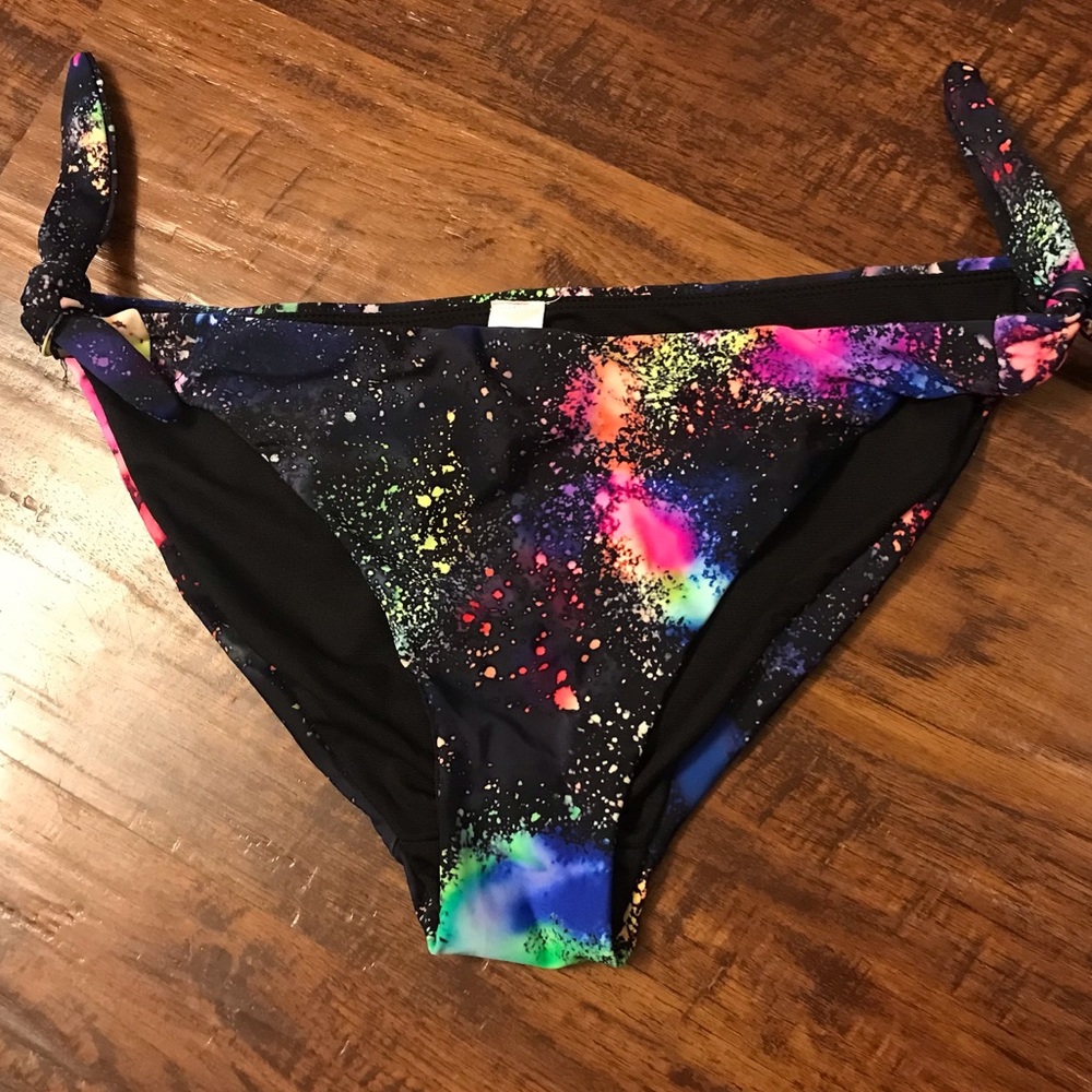 Galaxy tie side bikini bottom